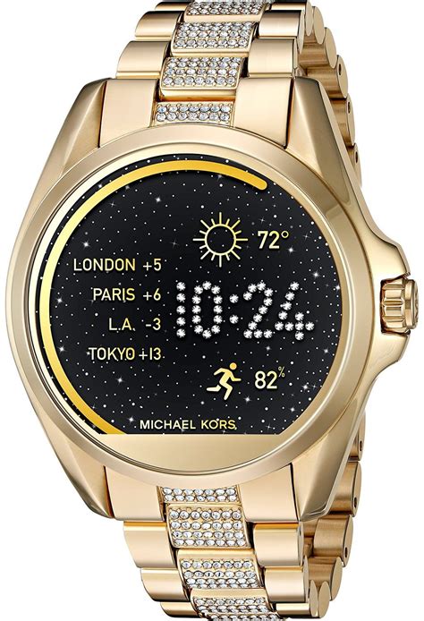 michael kors mens smart watches gold|Michael Kors bradshaw smart watch gold.